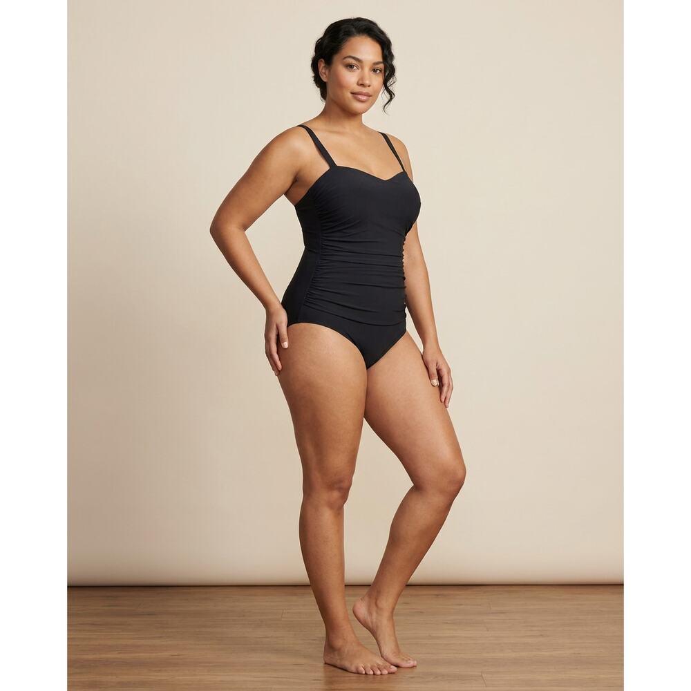 Profile by Gottex Tutti Frutti E-Cup One Piece Swimsuit Black Size - 8E